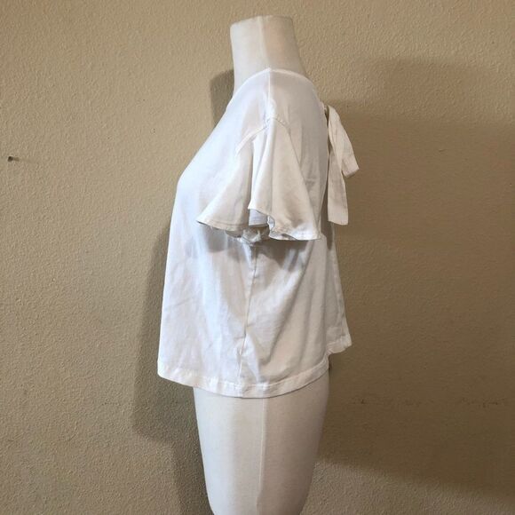 BP Tie Back Flutter Sleeve Tee Size Small - Picture 3 of 8